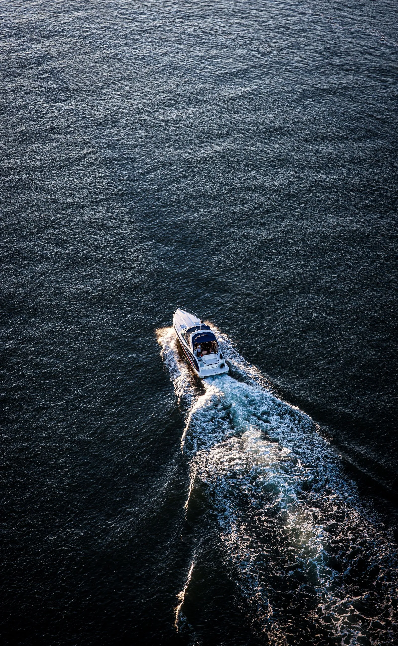 Vice, a 38-foot open sport boat, on the water off Miami