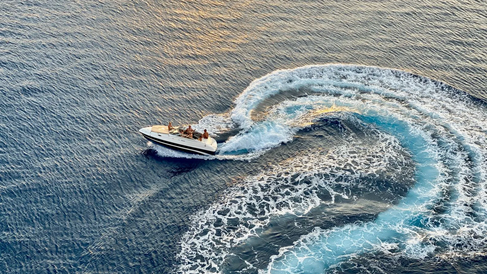 Cortadito, a 34-foot open sport boat, on the water off Miami